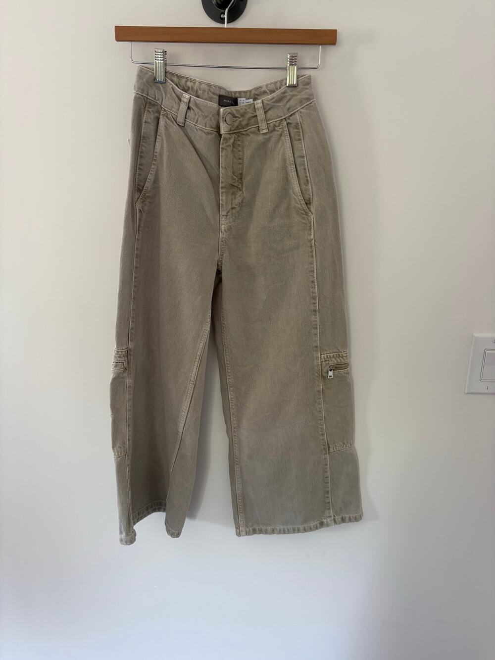 Mint Velvet Cropped Wide Leg Jeans Size 25